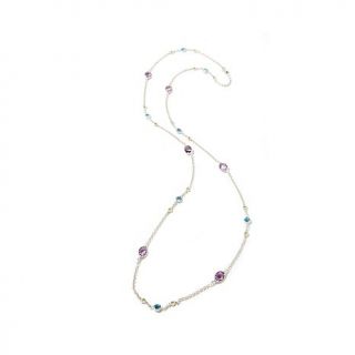 Victoria Wieck 11.77ct Multigemstone Sterling Silver 36" Necklace