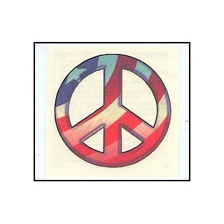 Patriotic Peace Sign Temporaray Tattoo Toys & Games