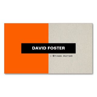 Stage Actor   Simple Elegant Stylish Business Card