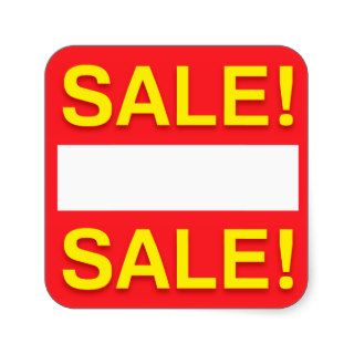 Blank sale discount or price stickers