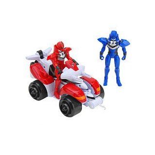 Power Rangers Jungle Fury Battle Rangers 5" and ATV Set   Red   Toys R Us Exclusive Toys & Games