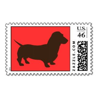 Simple Dachshund Stamp