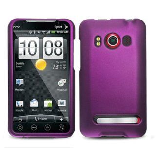 Aimo Wireless HTCEVO4GPCLP014D Rubber Essentials Slim and Durable Rubberized Case for HTC Evo 4G   Retail Packaging   Purple Cell Phones & Accessories