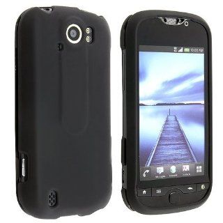 eForCity Snap on Rubberized Case Compatible with HTC T Mobile myTouch 4G Slide, Black Cell Phones & Accessories