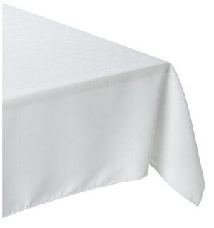 Bardwil Linen Ease 60 Inch By 120 Inch Oblong/Rectangle Tablecloth, Ivory  