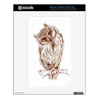 Scops owl by Inkspot NOOK Color Skin