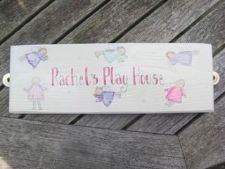 bespoke fairy play house sign by okey dokey