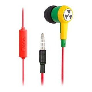 iFrogz Ozone Earbuds Green/Yellow In Ear Headphones with Inline Microphone Electronics