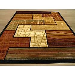 Hand carved Contemporary Geometric Design Rug (7'10 x 9'10) EORC 7x9   10x14 Rugs