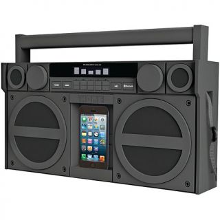 iHome Bluetooth FM Stereo Boombox with USB Charging   Gray