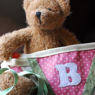 girl's personalised bunting by sew you