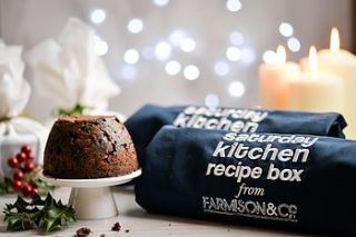 chirstmas pud and apron hamper by farmison & co