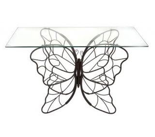 Home Reflections Indoor Outdoor Butterfly Console Table —