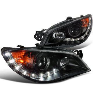 Subaru Impreza Wrx Black R8 Style Led Projector Head Lights Automotive