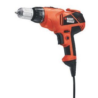 Factory Reconditioned Black & Decker DR330BR 6.0 Amp 3/8 in. VSR Clutch Drill Driver with Storage Bag   Power Pistol Grip Drills  