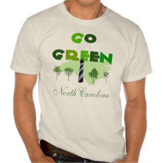 Go Green North Carolina Organic T Shirt