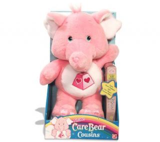 Care Bears Cousins Lotsa Heart Elephant Plushwith VHS —