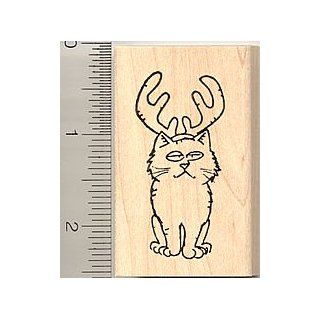 Cndeer Rubber Stamp   Wood Mounted