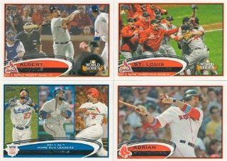 2012 Topps Series 1 Baseball COMPLETE SET 330 Cards HAND COLLATED   Includes 30 Rookies, League Leaders, Record Breakers, MVP Winners, ROY Winners, and more Sports Collectibles