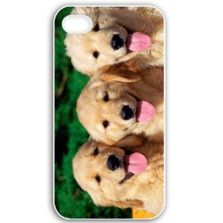 Apple iPhone 4 4S Cases Customized Gifts For Animals Cute Dogs Normal Birds Cute Animals White Cell Phones & Accessories