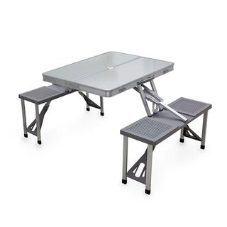 Aluminum Foldable/ Packable Picnic Table Picnic Time Camp Furniture