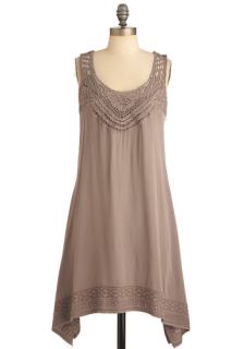 Sign Me Up Dress in Taupe  Mod Retro Vintage Dresses