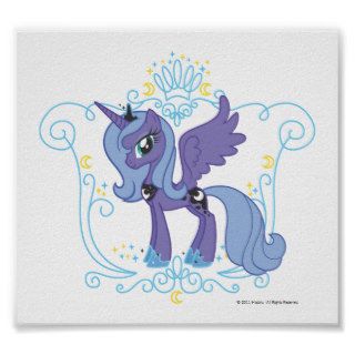 Luna with Crown Print