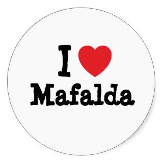 I love Mafalda heart T Shirt Sticker