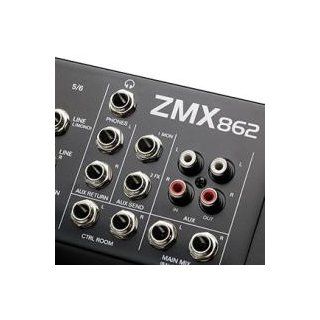 Alto Professional ZMX862 6 Channel 2 Bus Mixer with 12 inputs and Zephyr Mic Preamps Musical Instruments