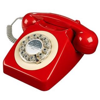 retro 1960's red telephone by i love retro