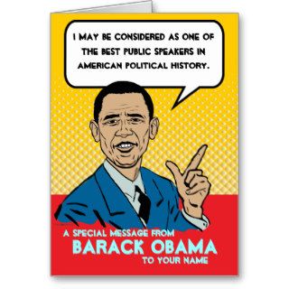 Barack Obama Personalized Card