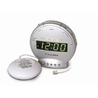 Sonic Alert Sonic Boom Vibrating Alarm Clock with Telephone Signaler