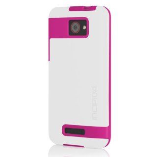 Incipio HT 336 FAXION Case for HTC Droid DNA   1 Pack   Retail Packaging   White/Neon Pink Cell Phones & Accessories