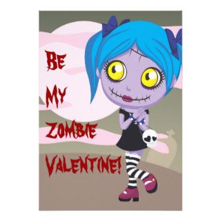 Zombie Love Custom Invitation