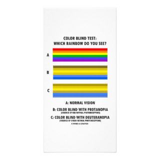 Color Blind Test (Colors Of Rainbow Vision Test) Photo Greeting Card