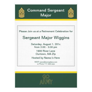 Army CSM Retirement Invitation