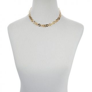 Technibond® Diamond Cut Circle Link 18" Necklace