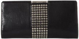 MILLY Stud Frame Clutch,Black,One Size Shoes