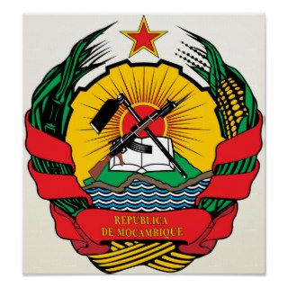 Mozambique Coat of Arms detail Poster