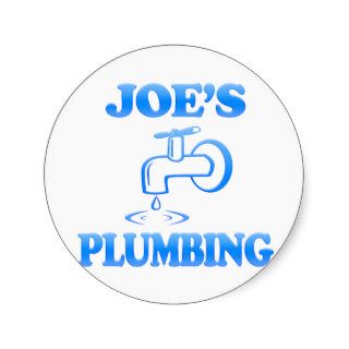 Joe's Plumbing Sticker