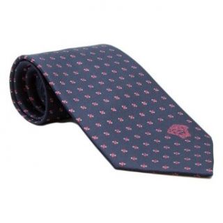 Versace VE BO331 0002 Navy/Red Neat Pattern Woven Silk Men's Tie at  Mens Clothing store