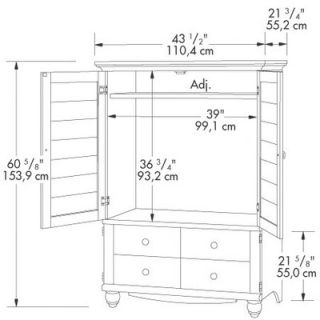 Sauder Harbor View Armoire