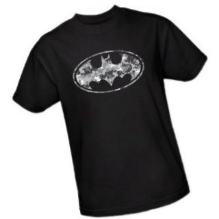 Urban Camo Logo    Batman Adult T Shirt Movie And Tv Fan T Shirts Clothing