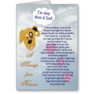 Pet Sympathy/Dog Mom & Dad Cards