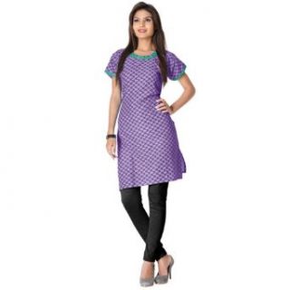 Triveni Sarees Ethnic Indian Wear Purple Kurti Clothing