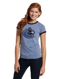 NHL Vancouver Canucks Ringer Tee, Small  Sports Fan T Shirts  Clothing