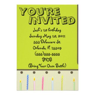 baby boy birthday card invitaion custom invitations