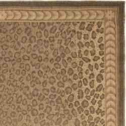 Indoor/ Outdoor Natural/ Gold Rug (9' x 12') Safavieh 7x9   10x14 Rugs