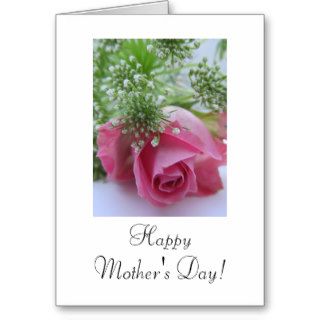 Rose Mother's day thank you Greeting Cards
