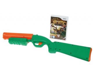 Wii Big Buck Hunter Pro Video Game w/ Pump & Shoot Shotgun —